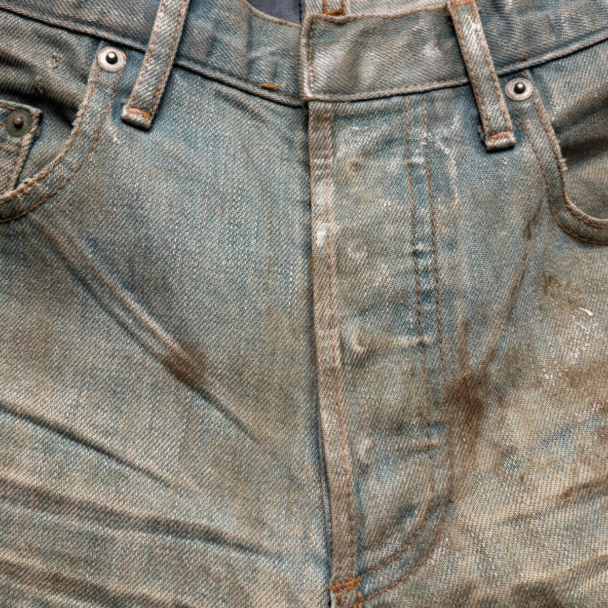 Dior Homme SS04 Waxed Bleu Claire Denim