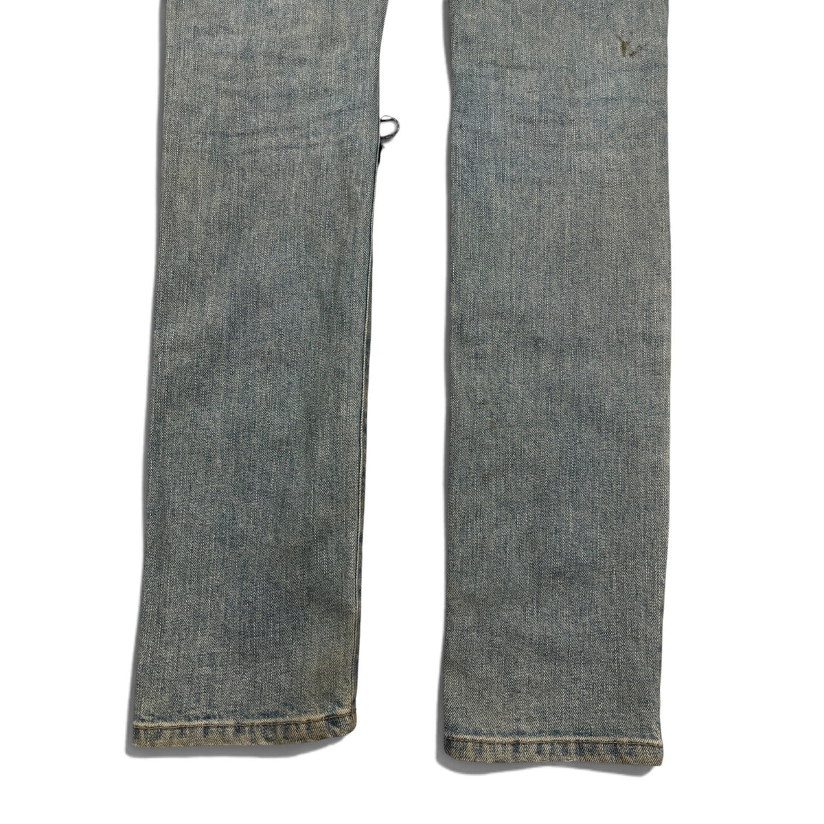 Saint Laurent AW15 Mudwash Knee Slit Denim