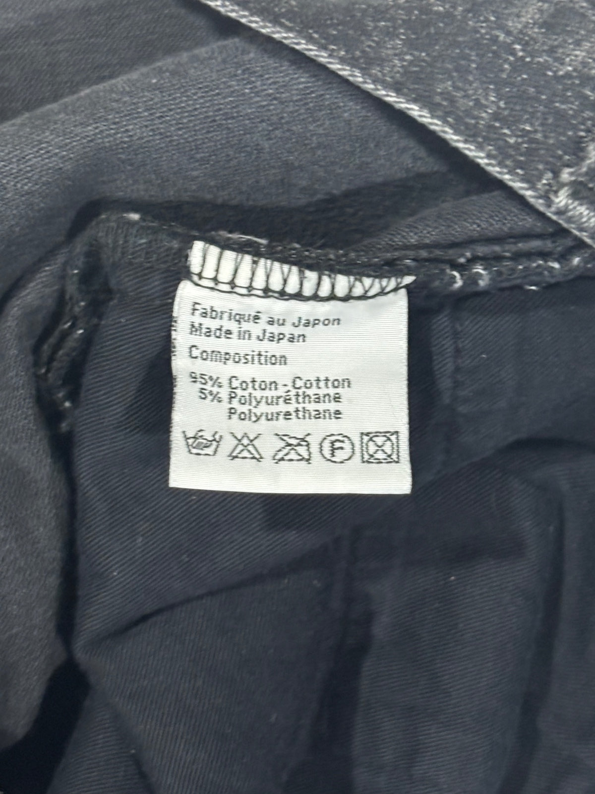 Dior Homme Faded Black Wax Denim
