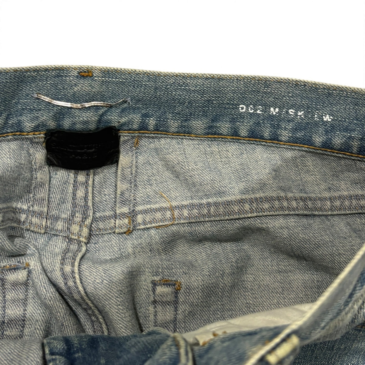 Saint Laurent AW15 Mudwash Knee Slit D02 Denim