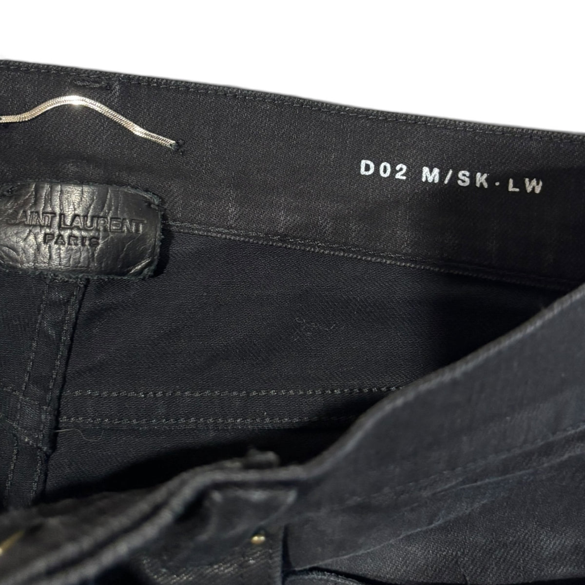 Saint Laurent AW17 Black Wax D02 Denim