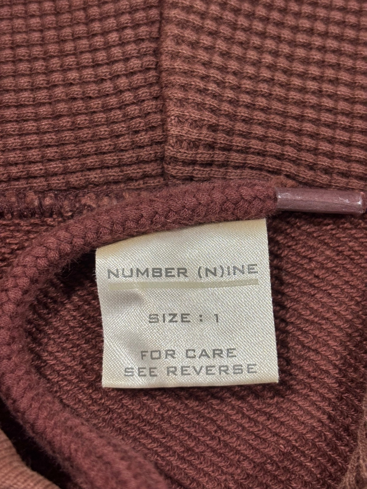Number (N)ine AW01 Shield Hoodie