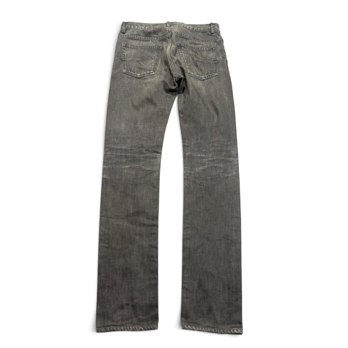 Dior Homme Grey Distressed Whiskered Denim
