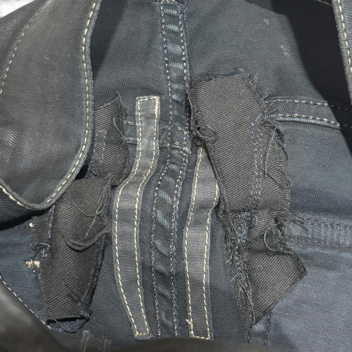 Rick Owens DRKSHDW Black Wax Memphis Denim