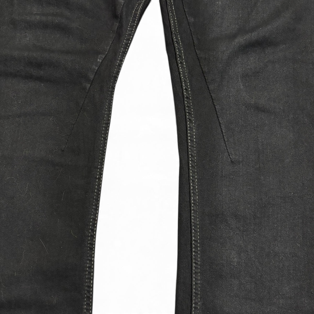 Rick Owens DRKSHDW SS22 Black Waxed Detroit Cut