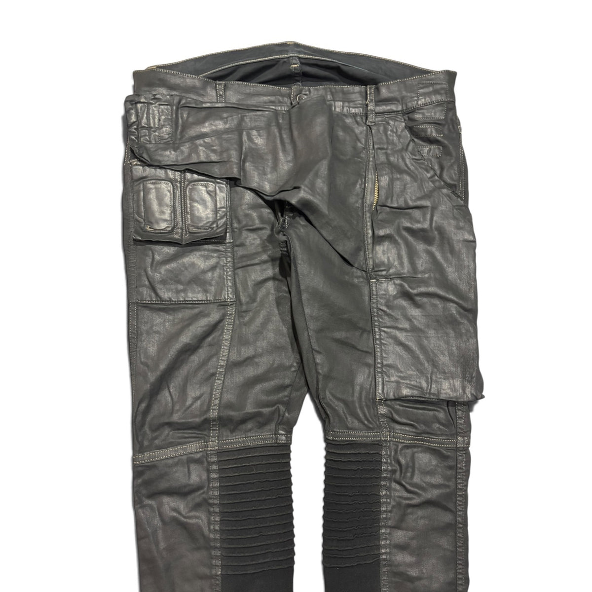 Rick Owens DRKSHDW Black Wax Memphis Denim