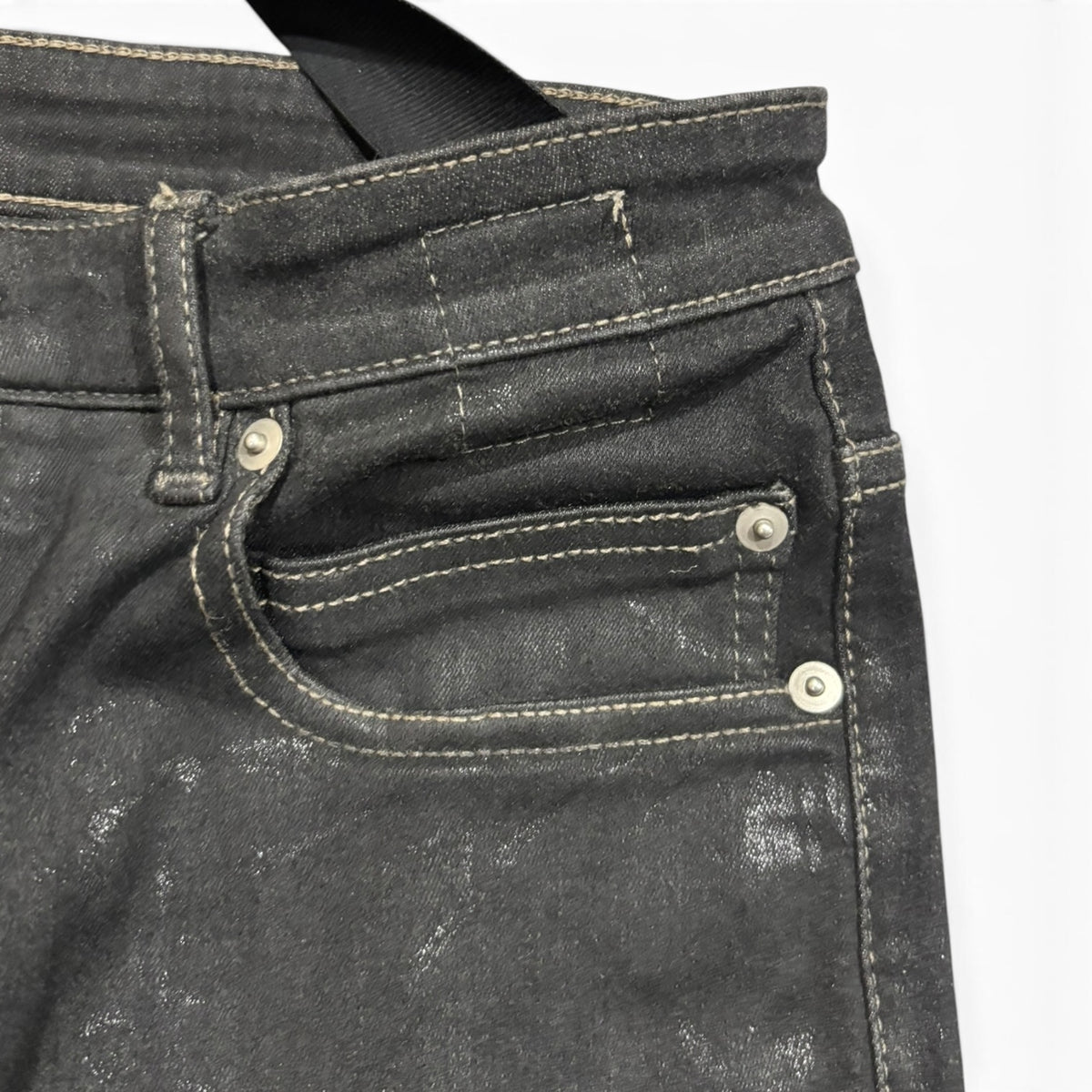 Rick Owens DRKSHDW FW21 Foil Wax Detroit Cuts