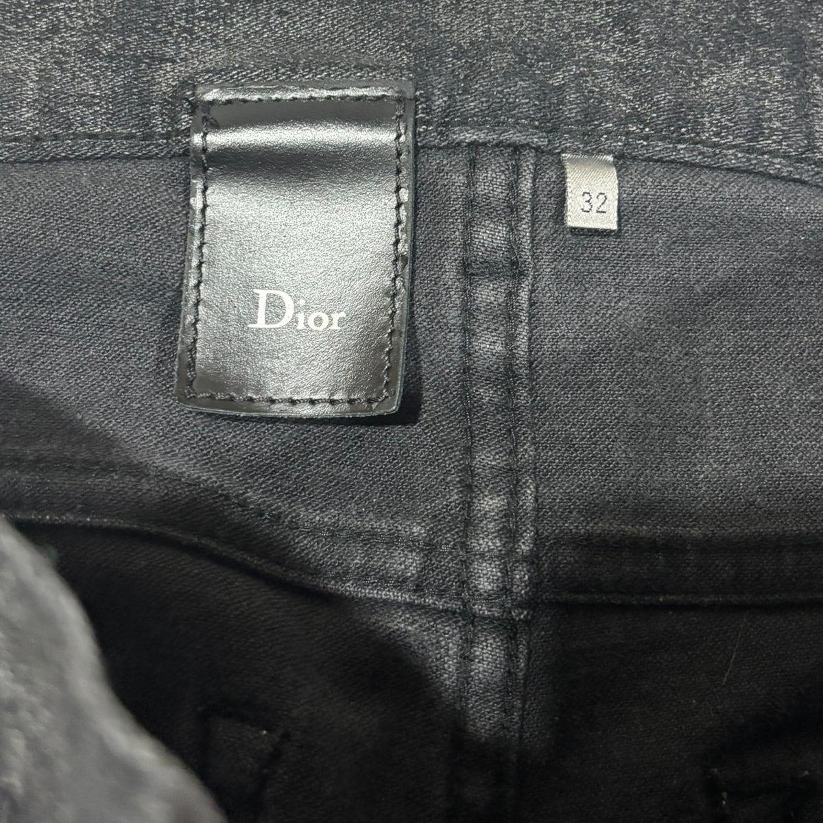 Dior Homme Faded Black Wax Denim