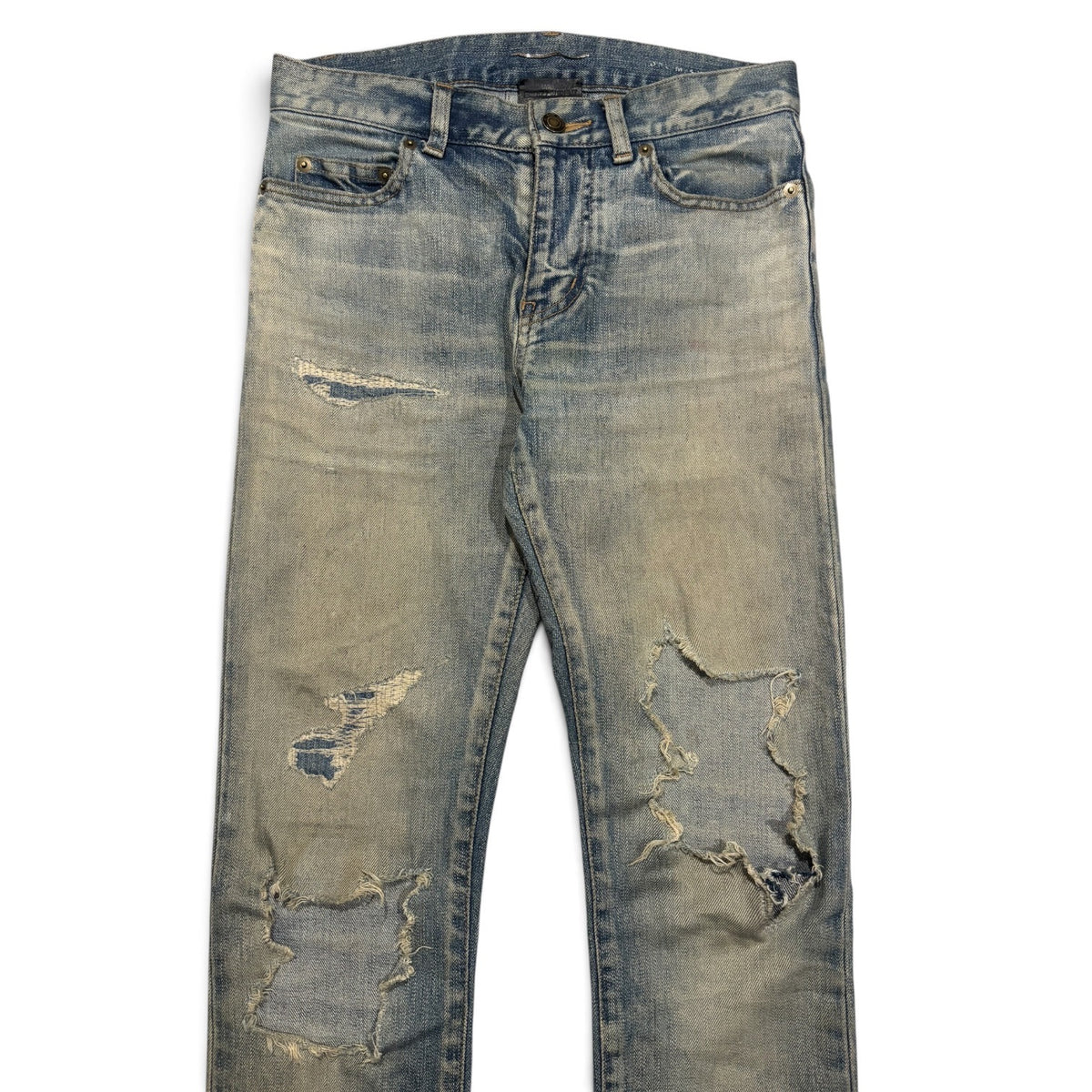 Saint Laurent Repaired Crash Denim