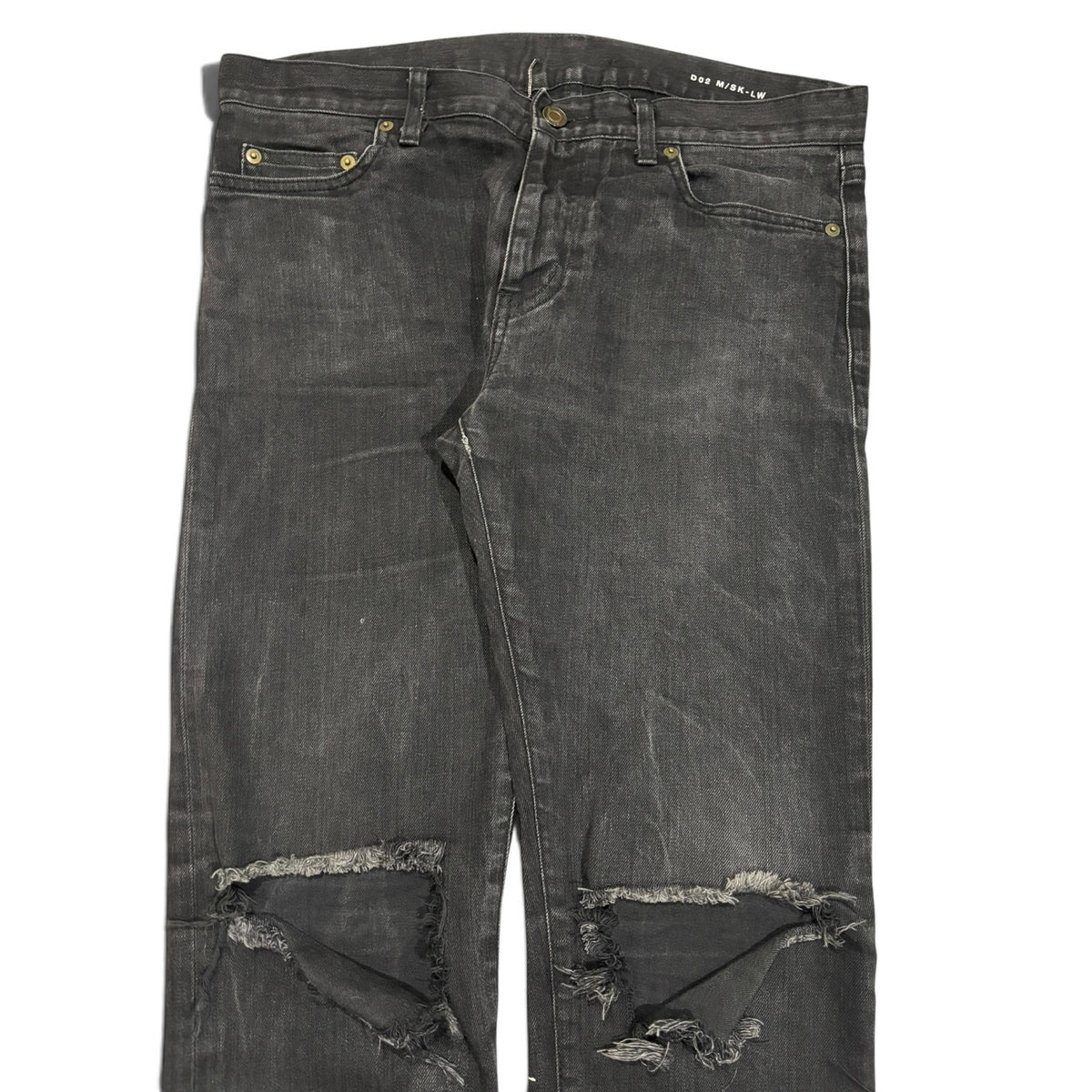 Saint Laurent D02 Knee Slit Denim Jeans