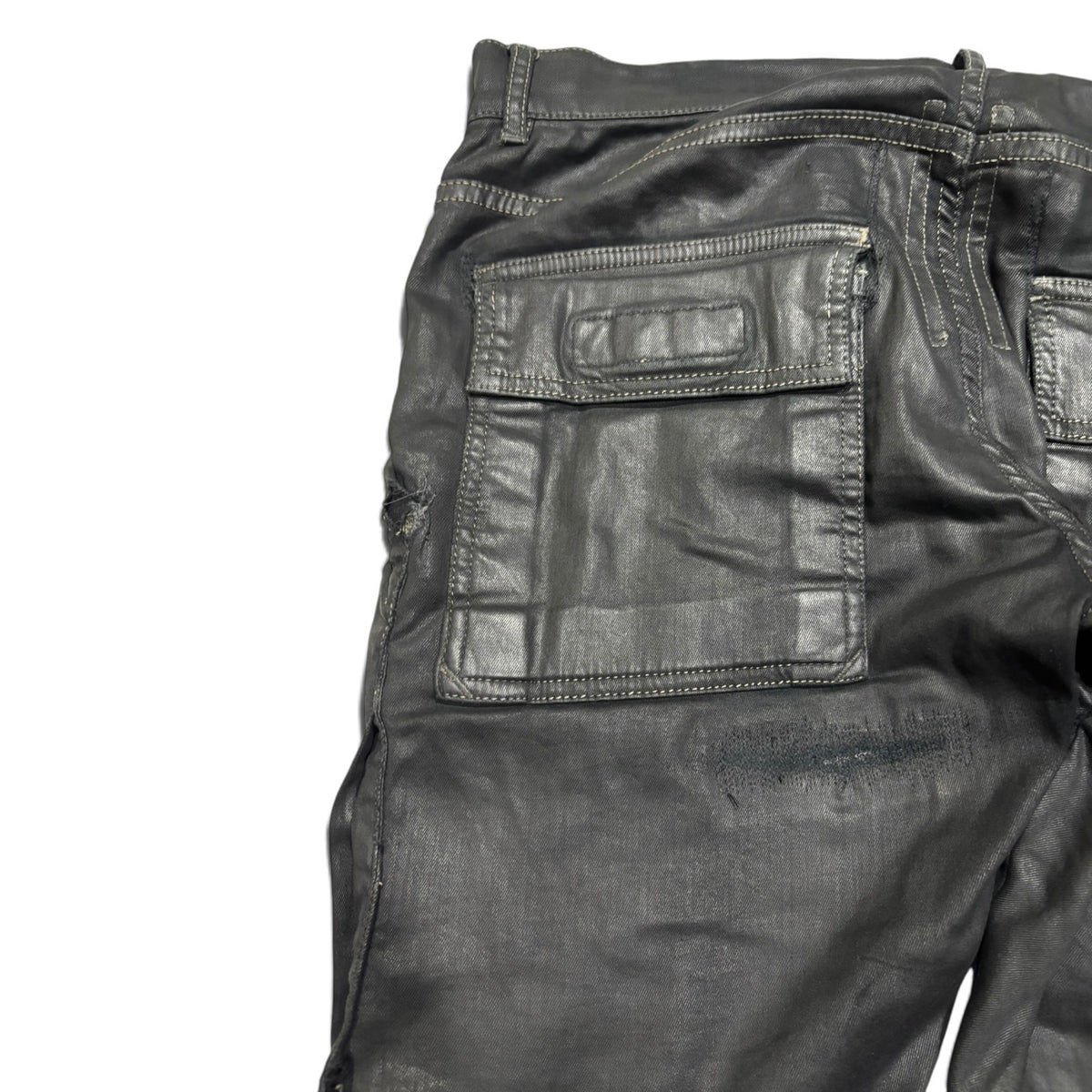 Rick Owens DRKSHDW Black Wax Memphis Denim
