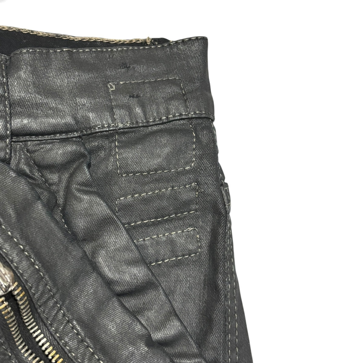 Rick Owens DRKSHDW FW16 Black Wax Memphis Denim