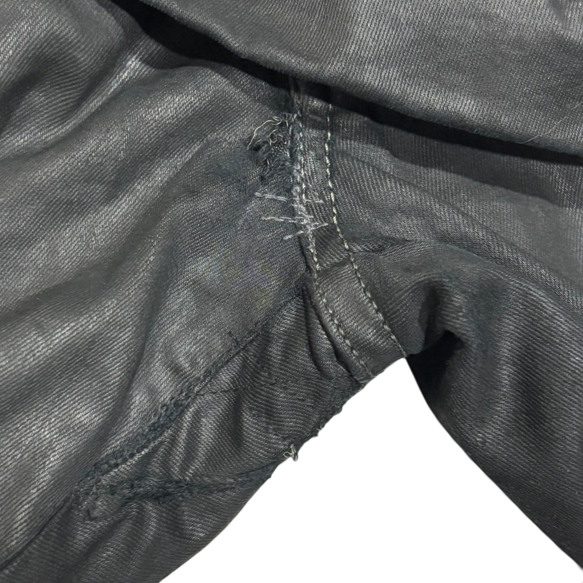 Rick Owens DRKSHDW Black Wax Memphis Denim