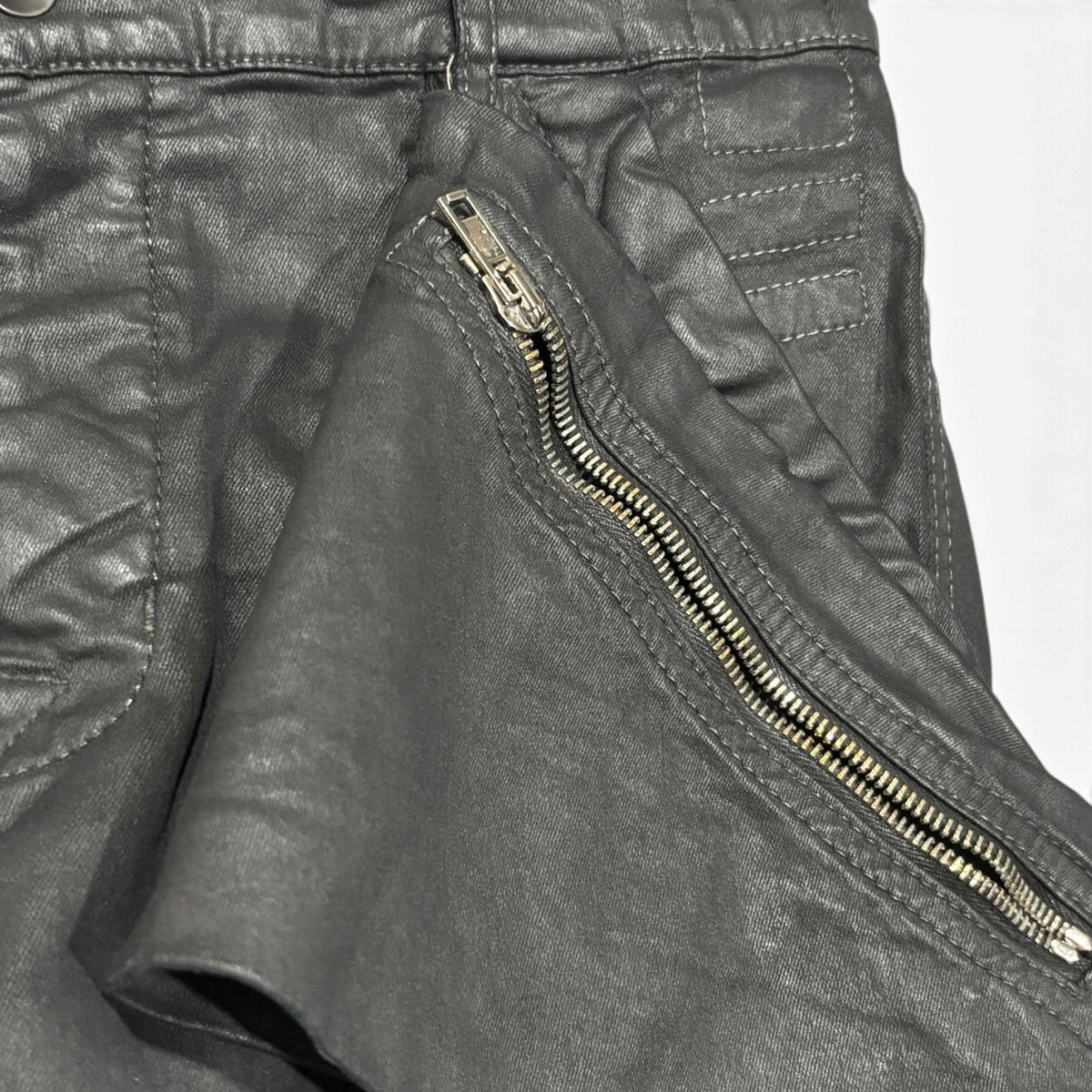 Rick Owens DRKSHDW FW16 Black Wax Memphis Denim