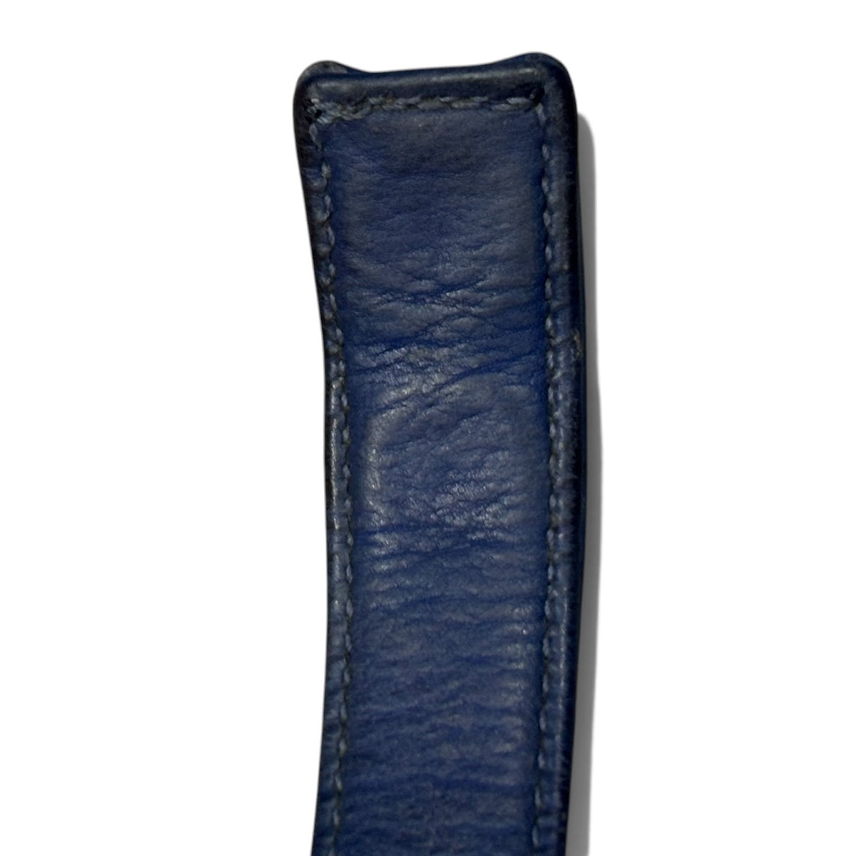 Chrome Hearts Blue Leather Snap Bracelet
