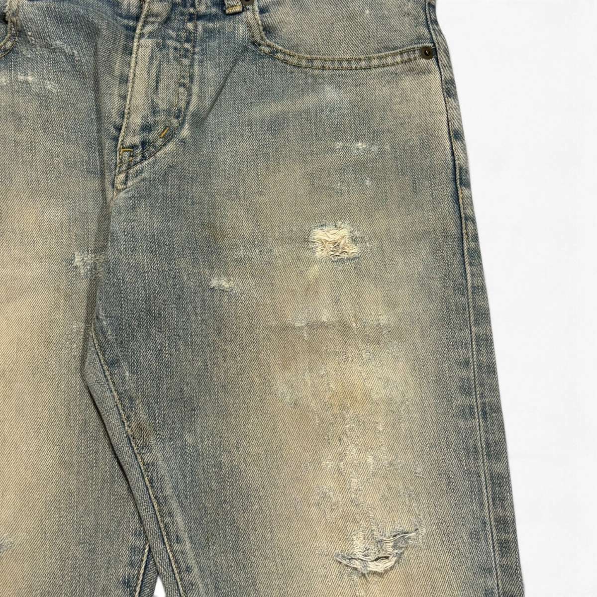 Saint Laurent FW14 Sandwash Crash Denim