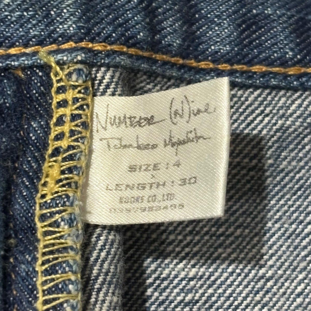 Number (N)ine AW03 Kurt Cobain Patchwork Denim
