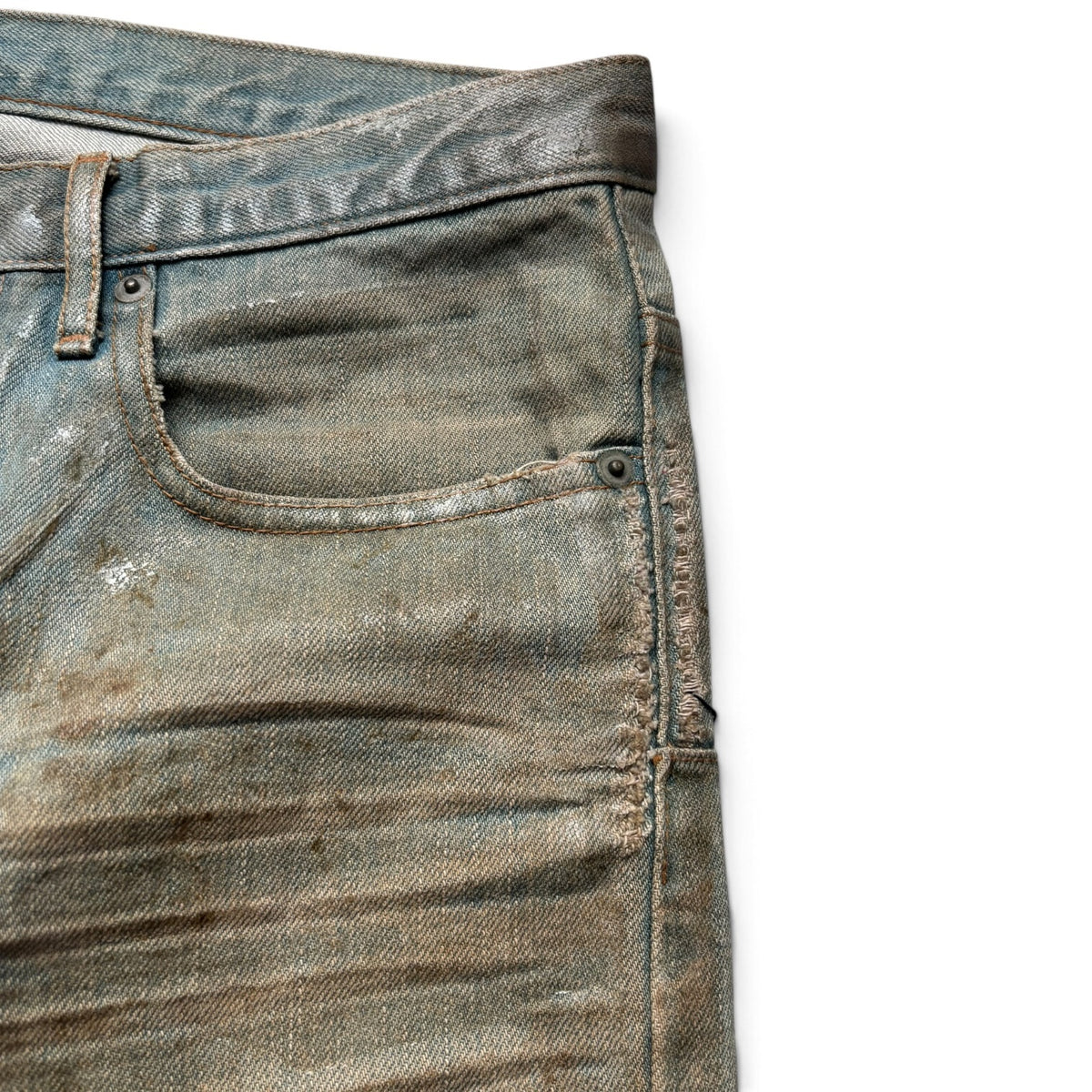 Dior Homme SS04 Waxed Bleu Claire Denim