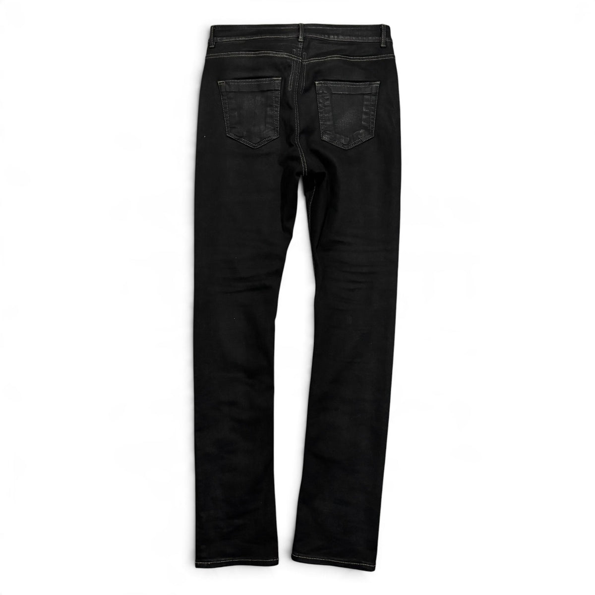 Rick Owens DRKSHDW SS22 Black Waxed Detroit Cut