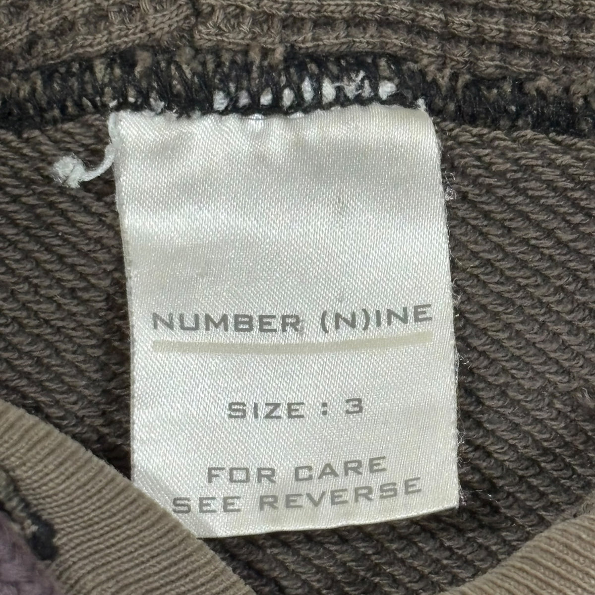 Number (N)ine AW01 Shield Crest Hoodie