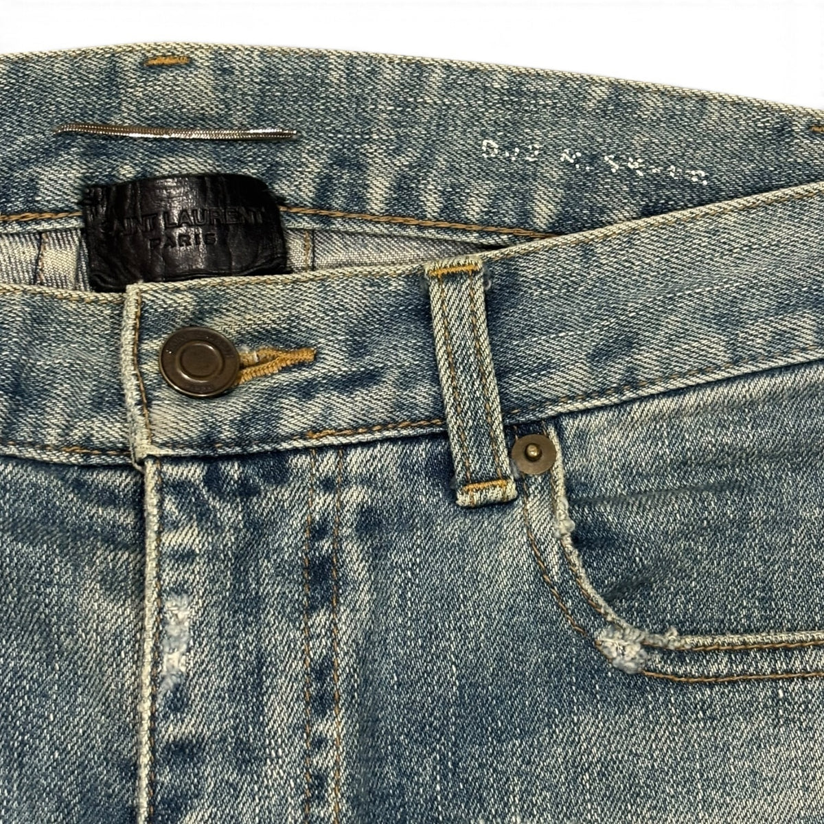 Saint Laurent AW15 Crash Denim