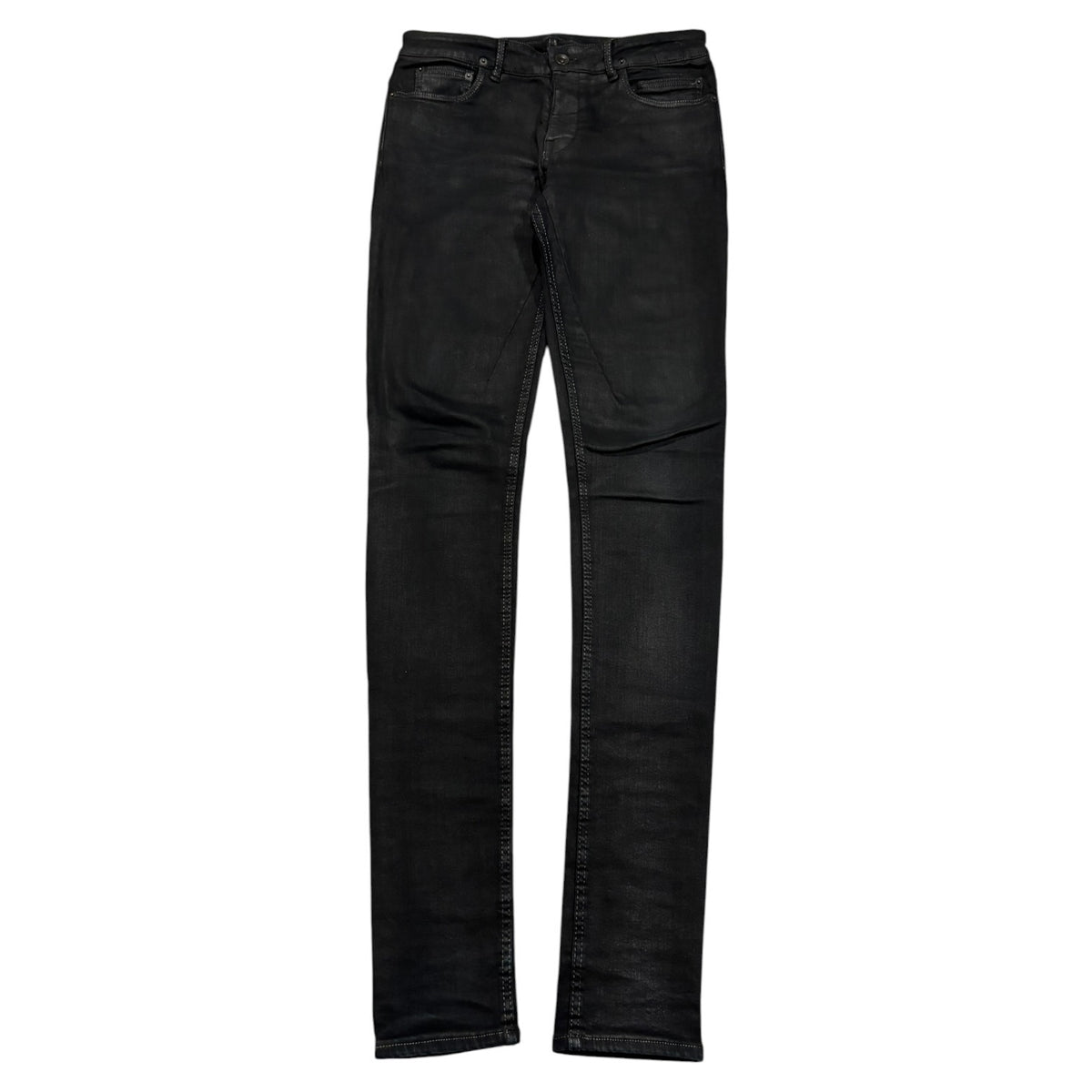 Rick Owens DRKSHDW SS17 Black Matte Waxed Detroit Cut