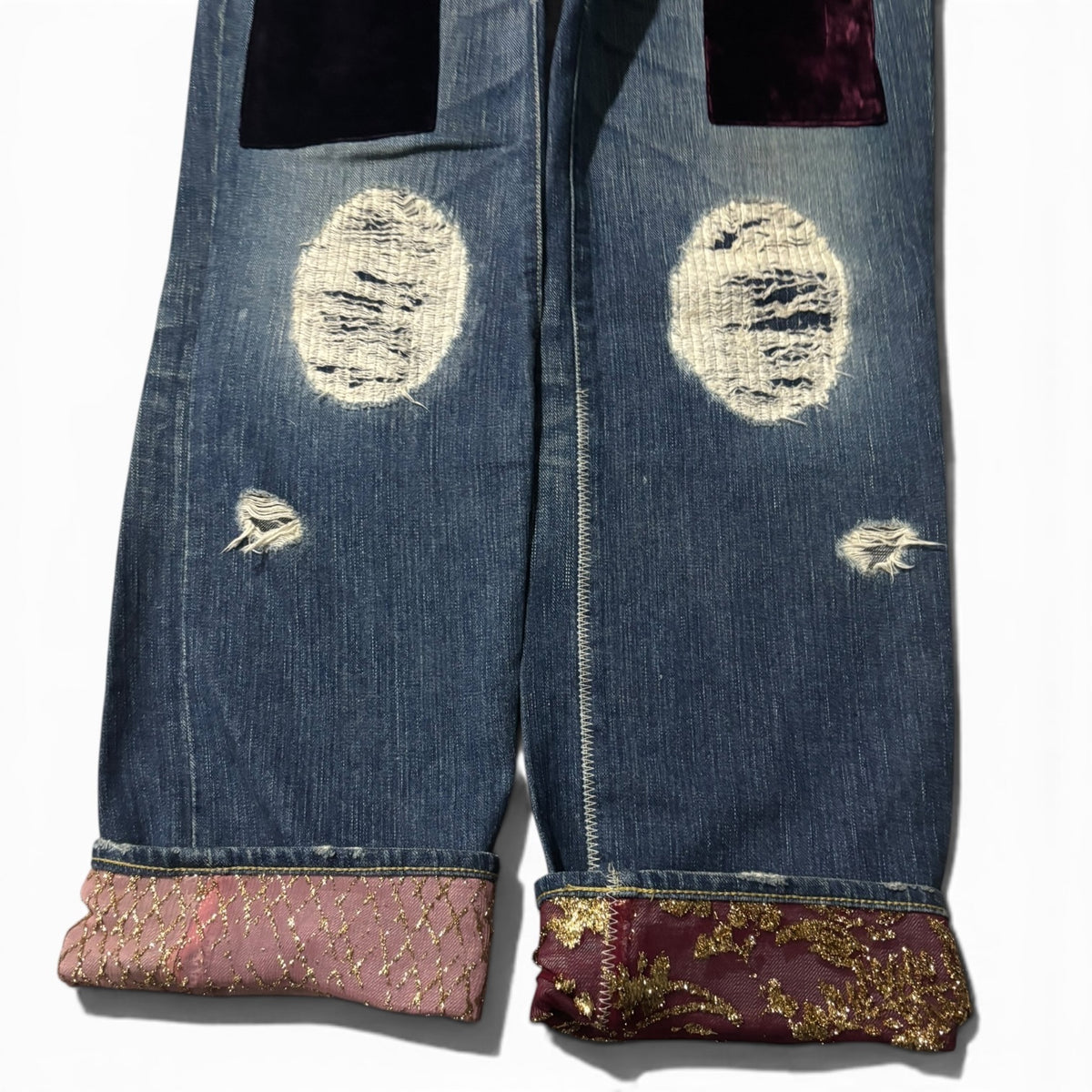 Number (N)ine AW03 Kurt Cobain Patchwork Denim