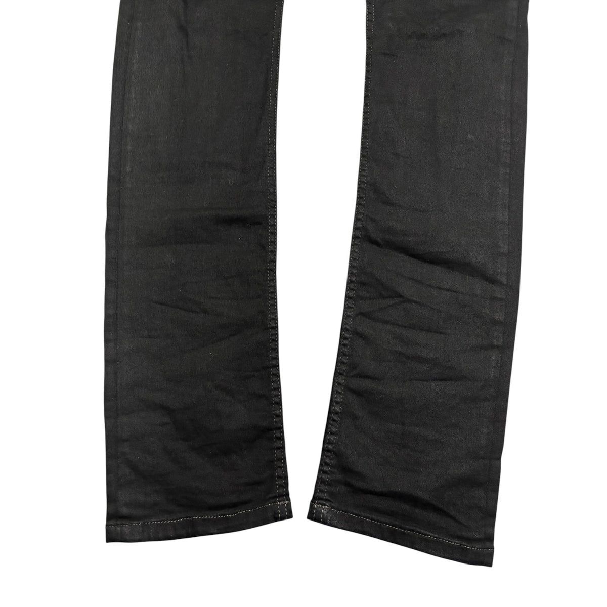 Rick Owens DRKSHDW FW15 Black Waxed Detroit Cut