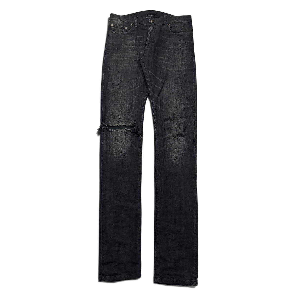 Saint Laurent AW16 Knee Rip D02 Denim