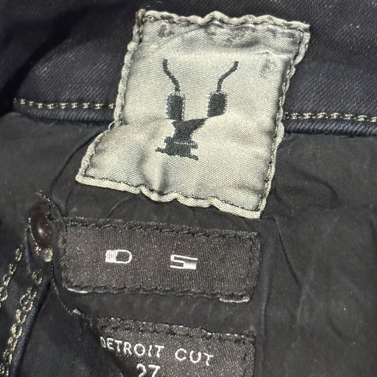 Rick Owens DRKSHDW SS17 Black Matte Waxed Detroit Cut