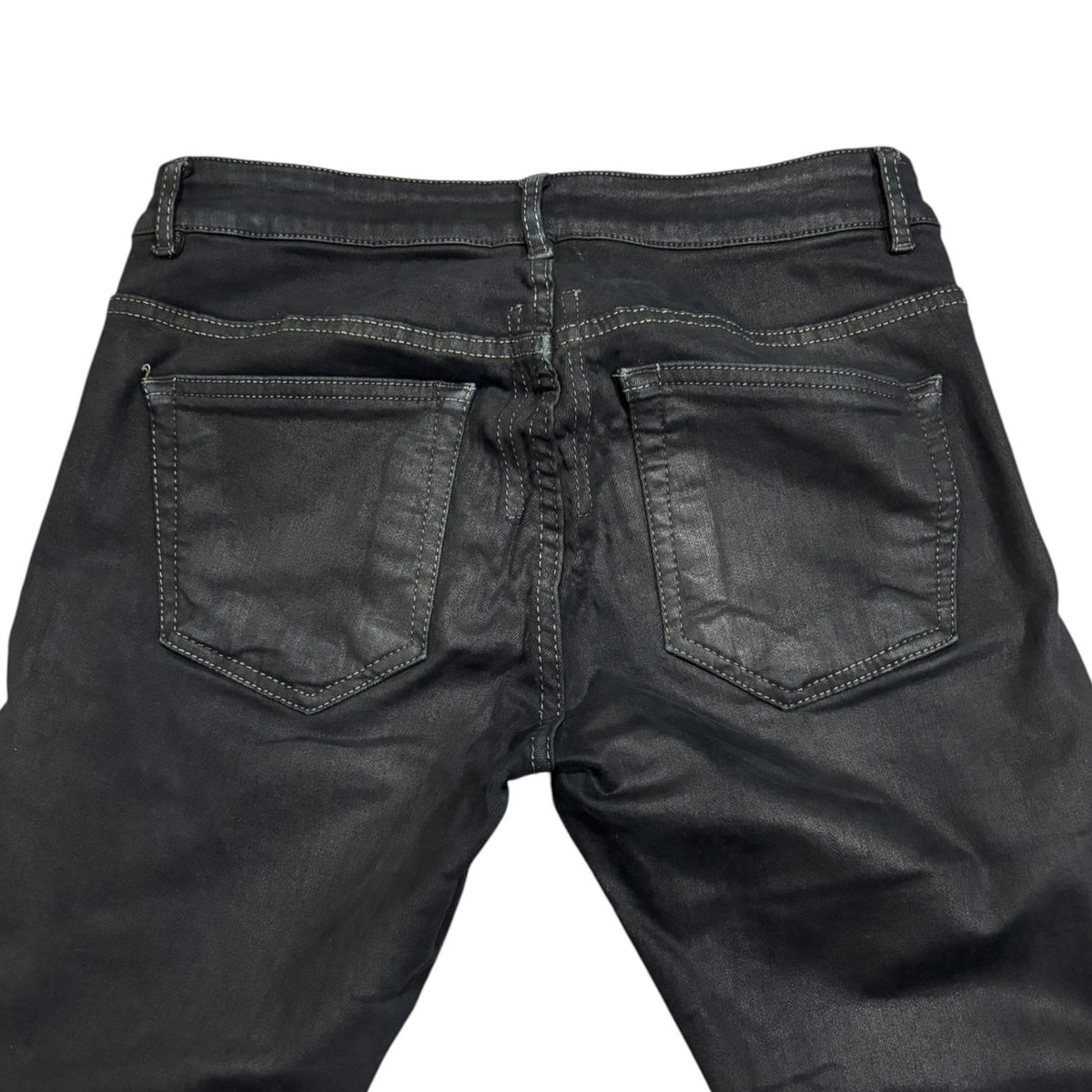 Rick Owens DRKSHDW SS17 Black Matte Waxed Detroit Cut