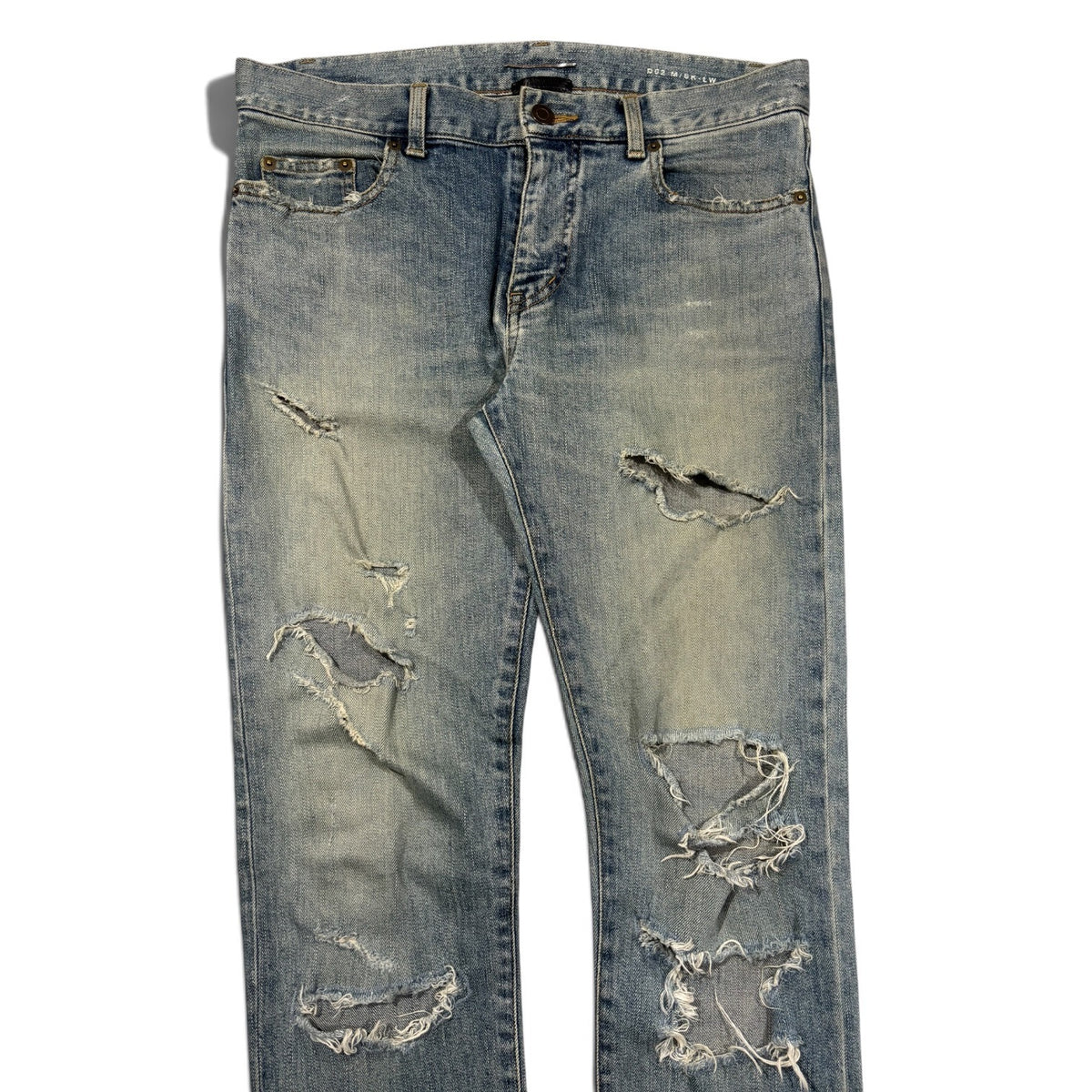 Saint Laurent AW15 Crash Denim