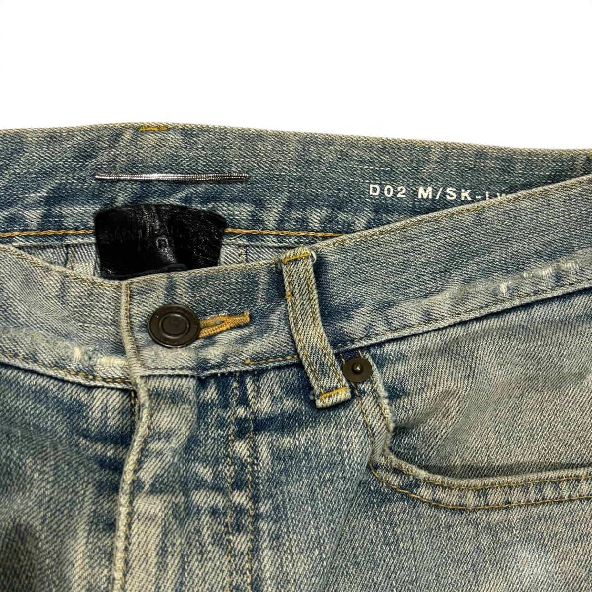 Saint Laurent FW14 Sandwash Crash Denim