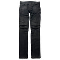 Balmain Black Waxed Biker Denim