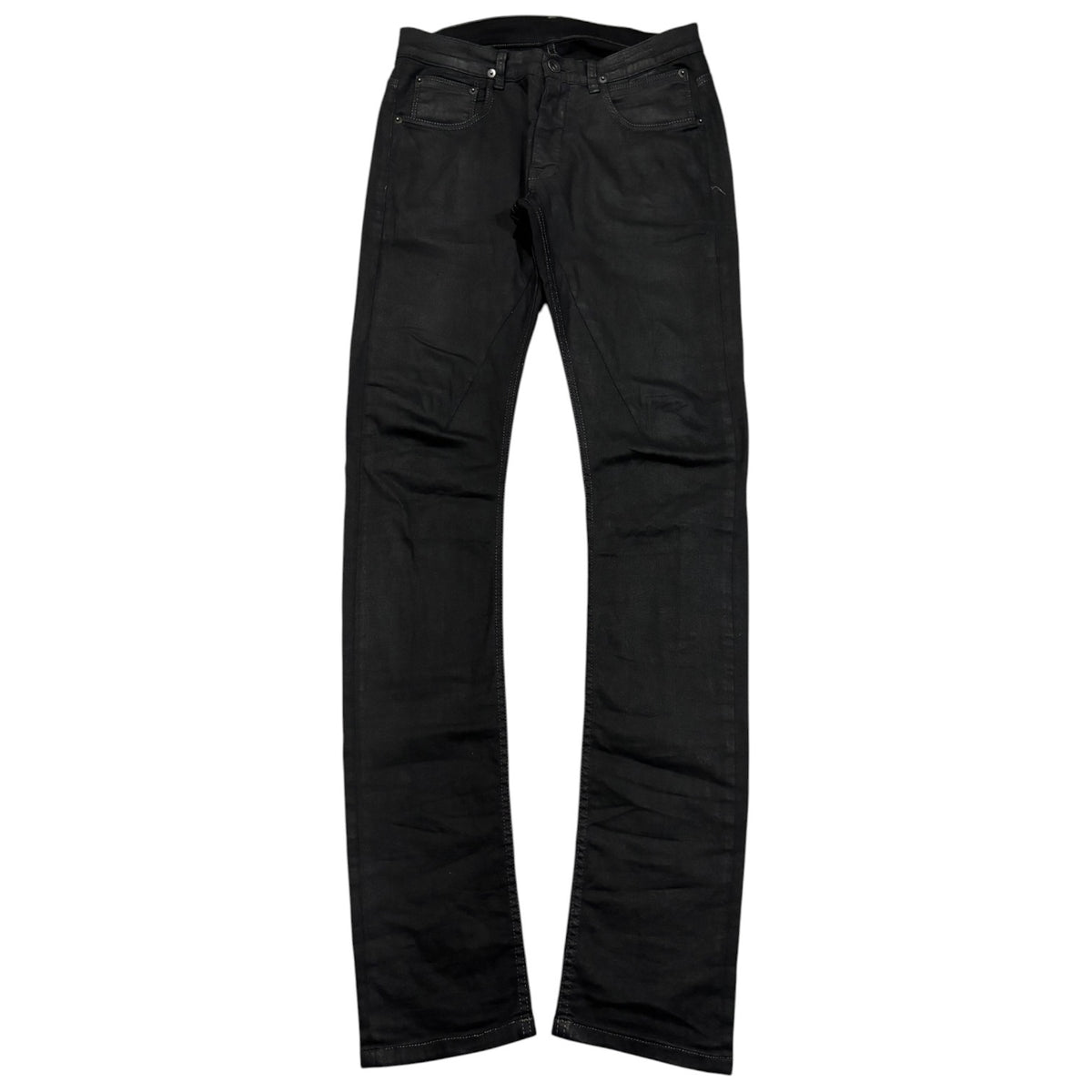 Rick Owens DRKSHDW FW15 Black Waxed Detroit Cut