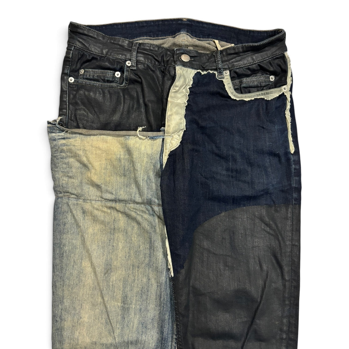 Rick Owens SS19 Babel Tyrone Patchwork Jeans