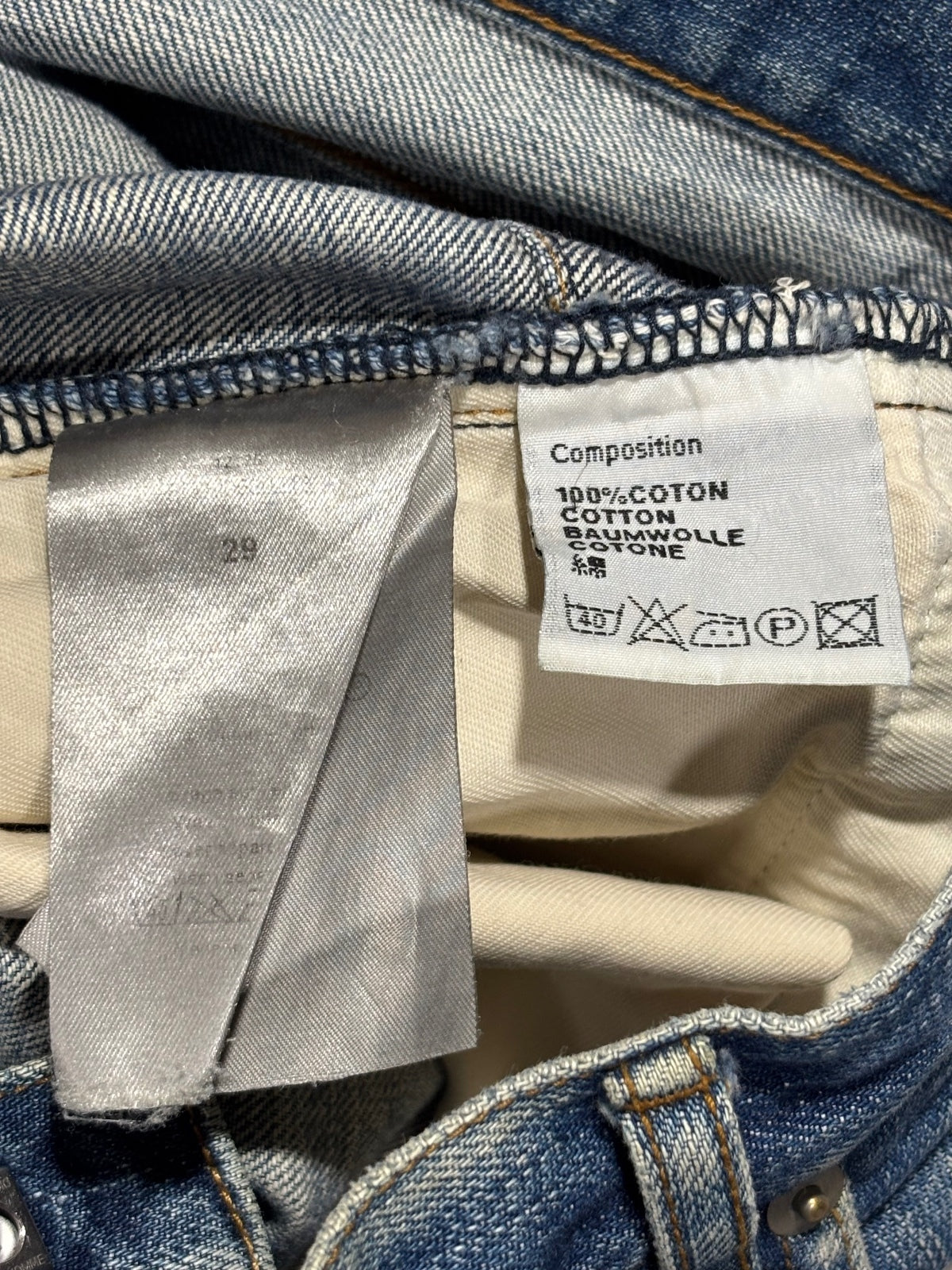 Dior Homme Blue Clawmark Denim