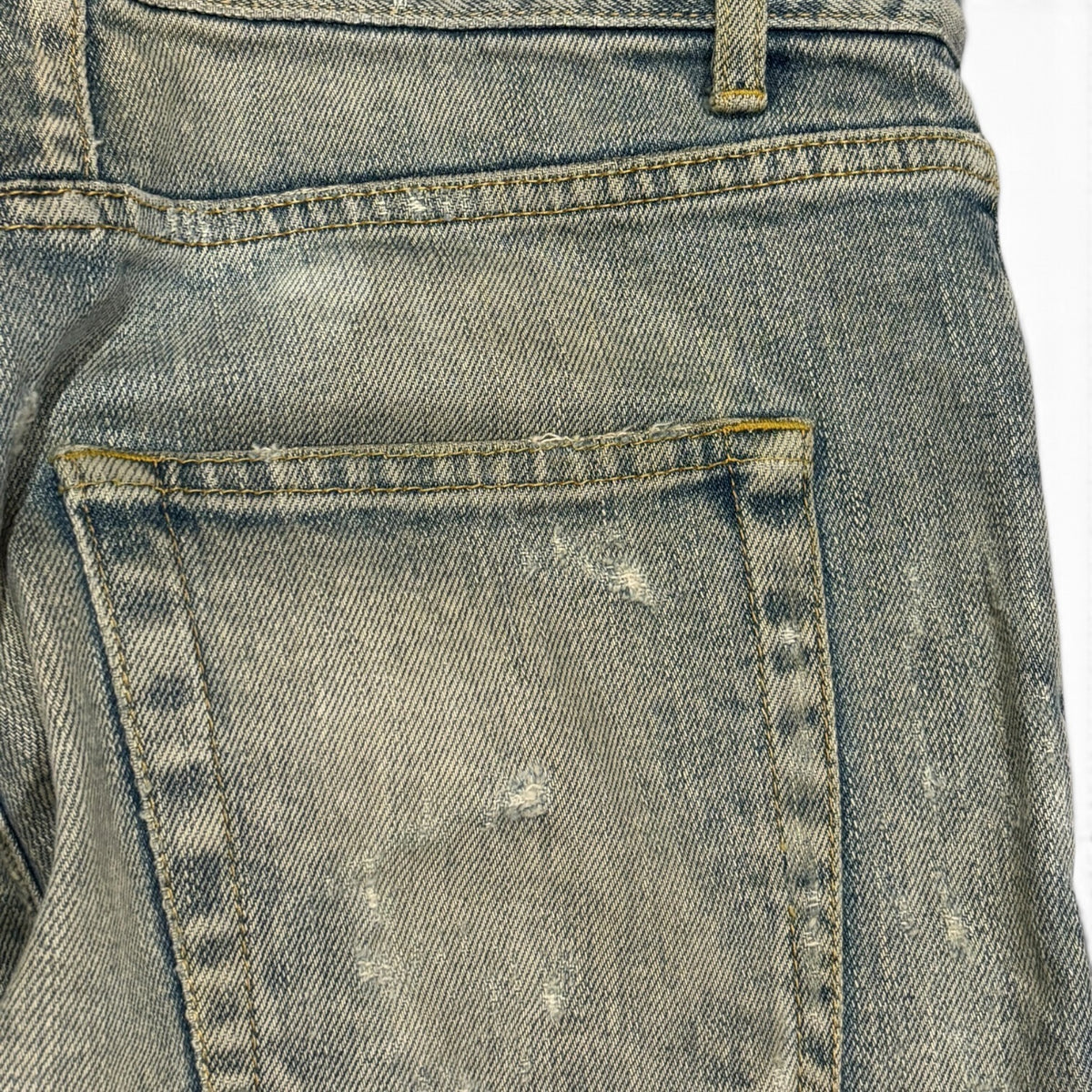 Saint Laurent FW14 Sandwash Crash Denim