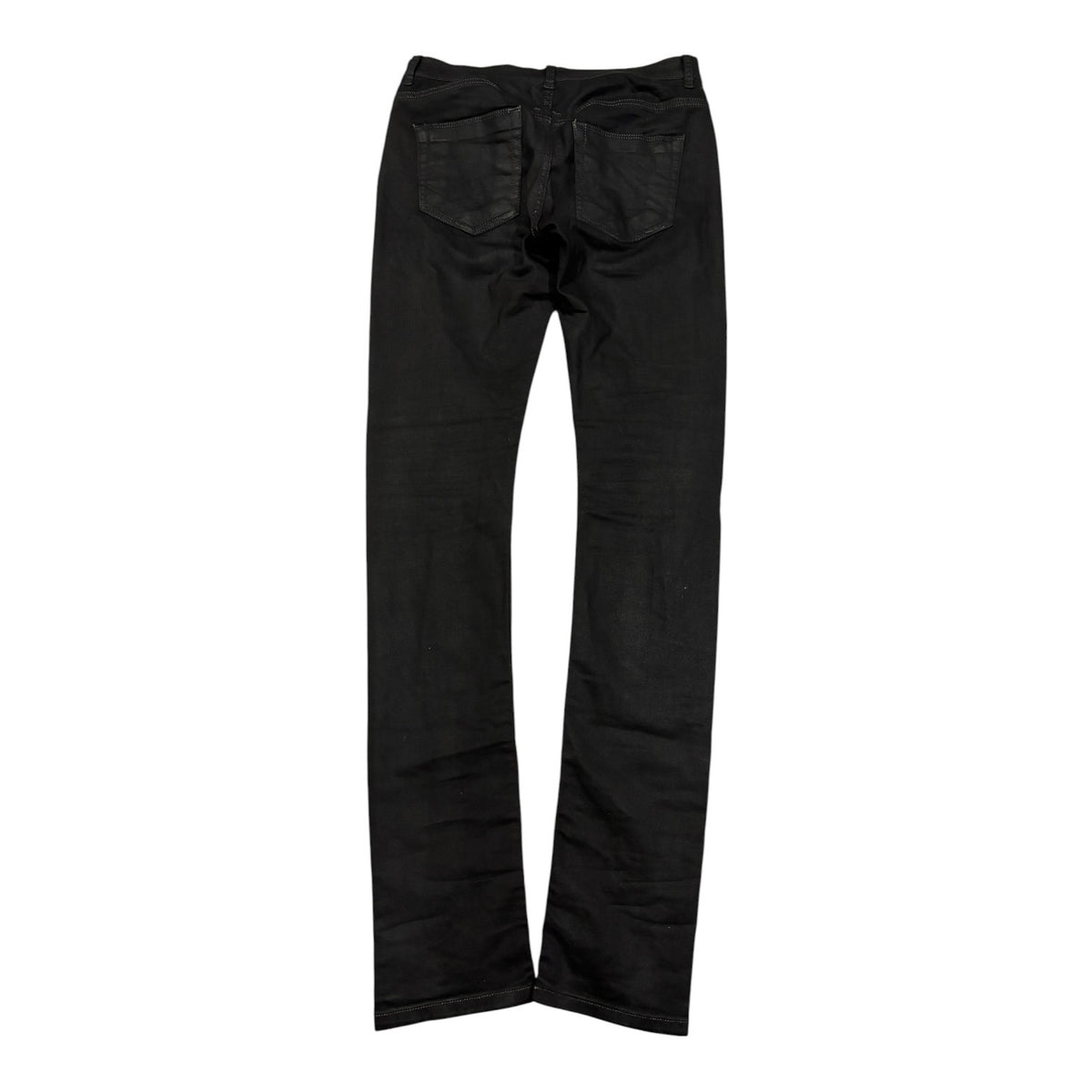 Rick Owens DRKSHDW FW15 Black Waxed Detroit Cut