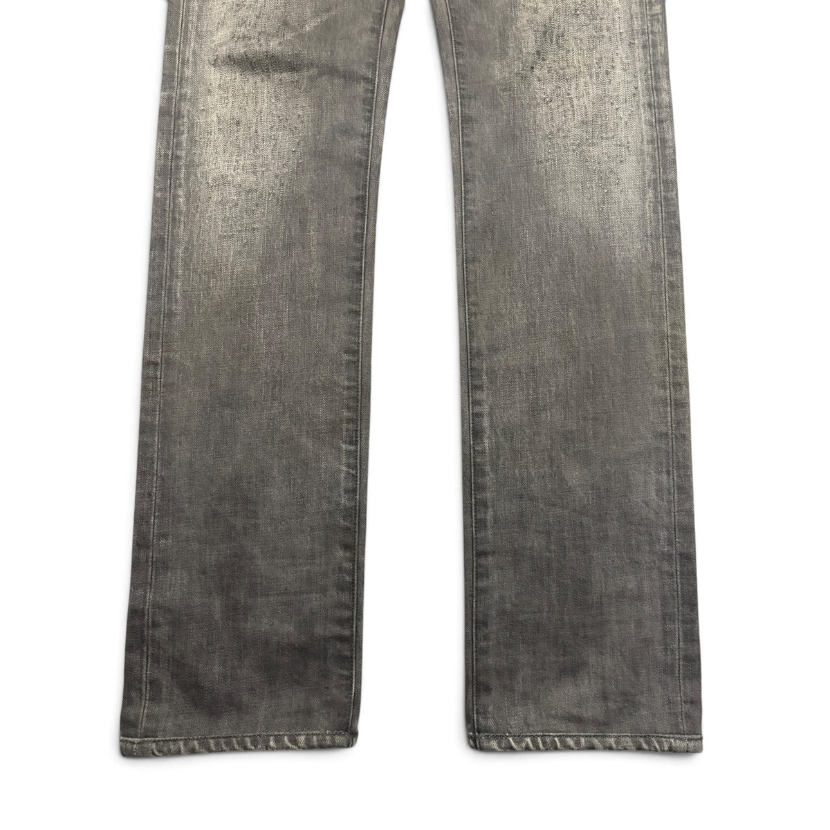 Dior Homme Grey Distressed Whiskered Denim