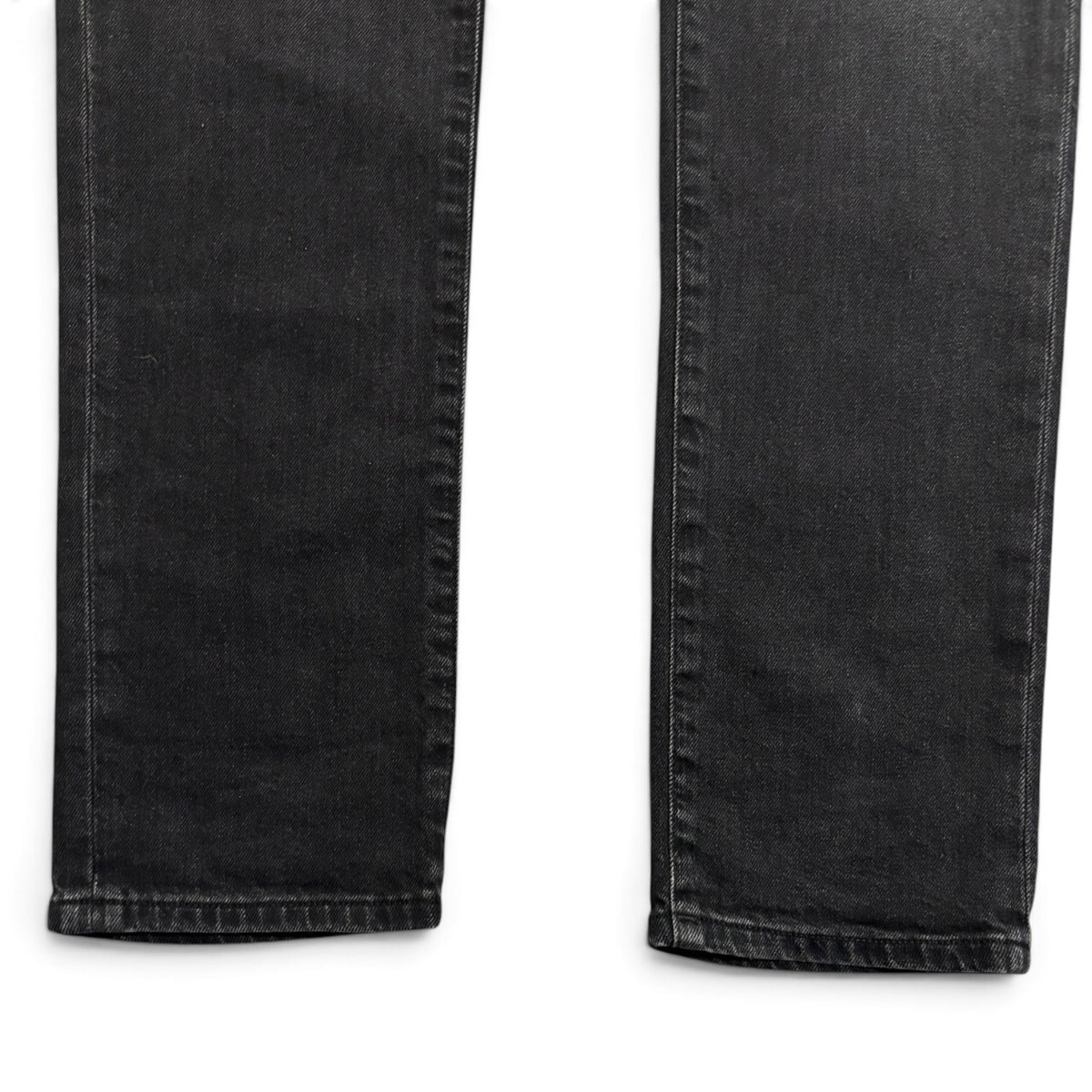 Saint Laurent Black Wash Knee Rip Denim