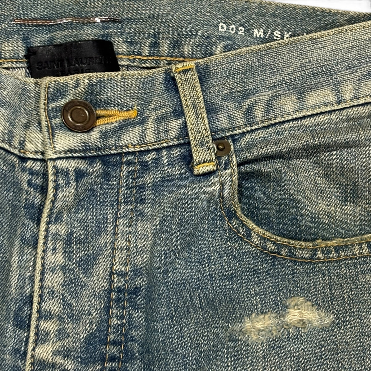 Saint Laurent FW14 Crash Denim