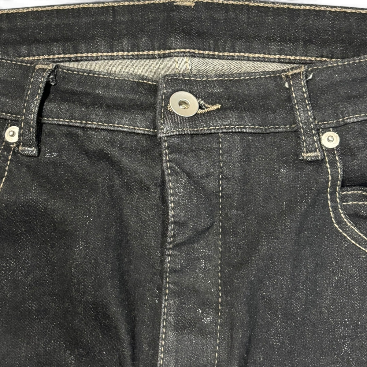 Rick Owens DRKSHDW FW21 Foil Wax Detroit Cut