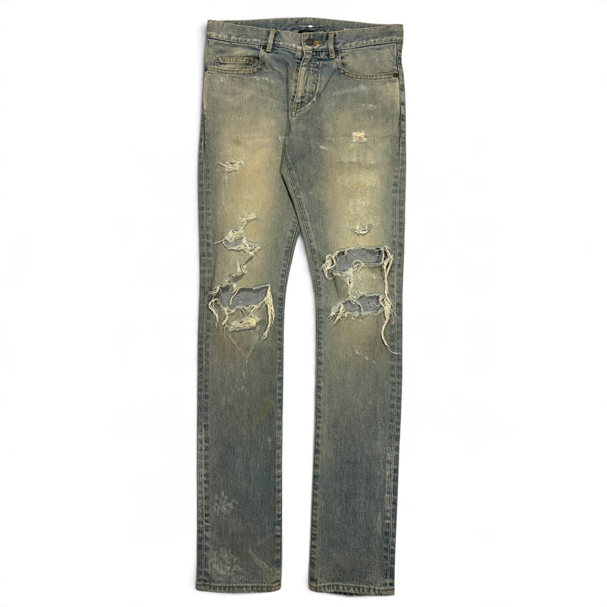 Saint Laurent FW14 Sandwash Crash Denim