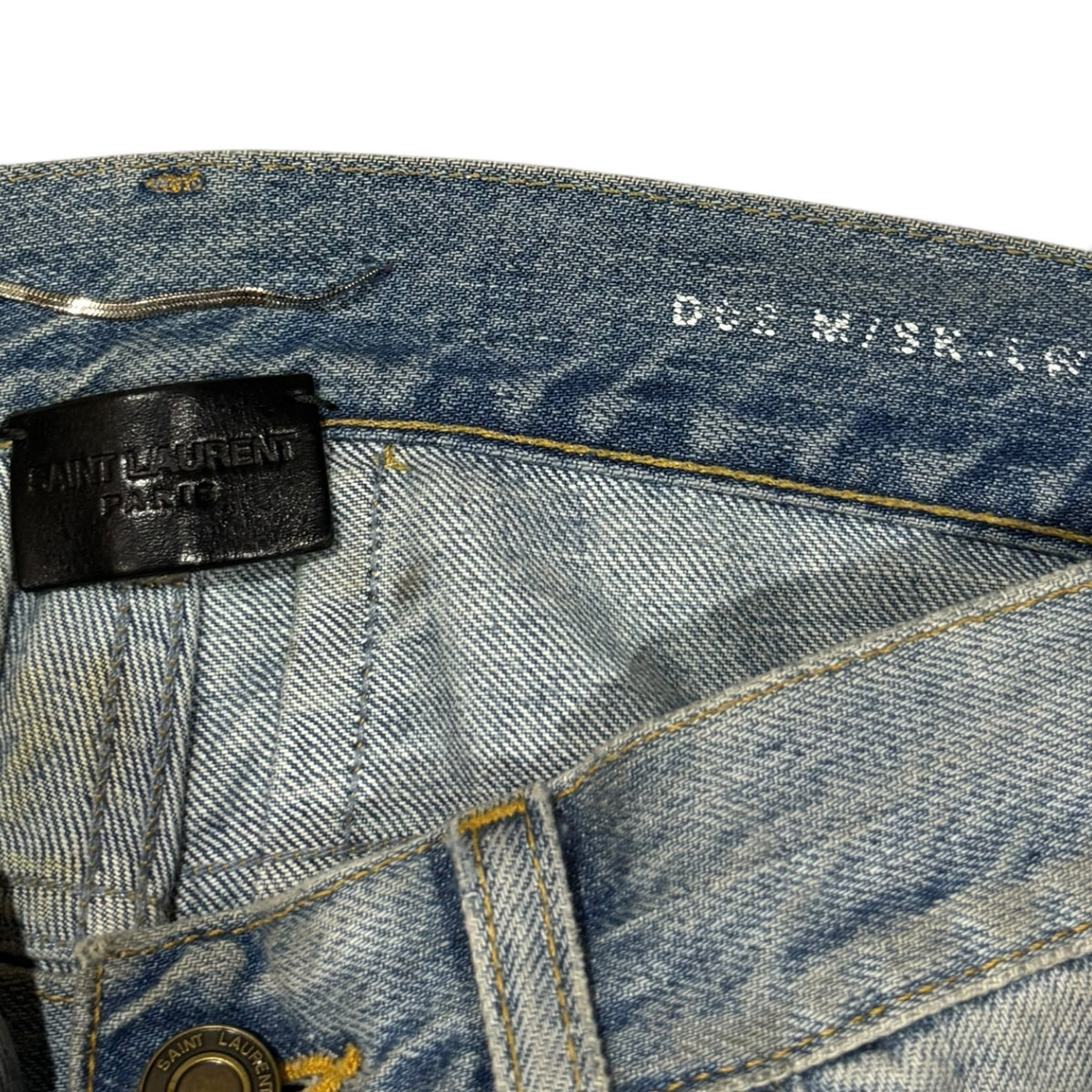 Saint Laurent SS16 Repaired Knee D02 Denim