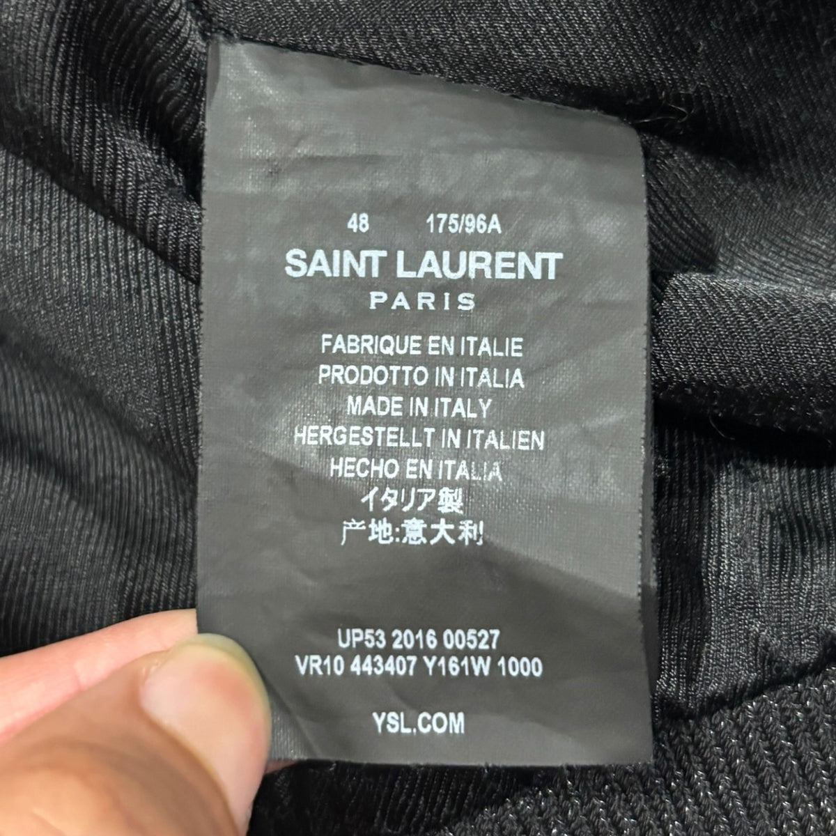 Saint Laurent AW16 Hollywood Palladium Teddy Jacket