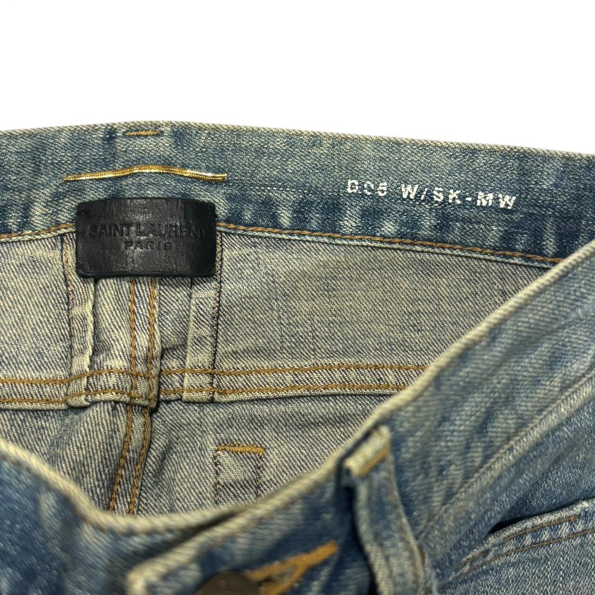 Saint Laurent AW15 Crash Denim