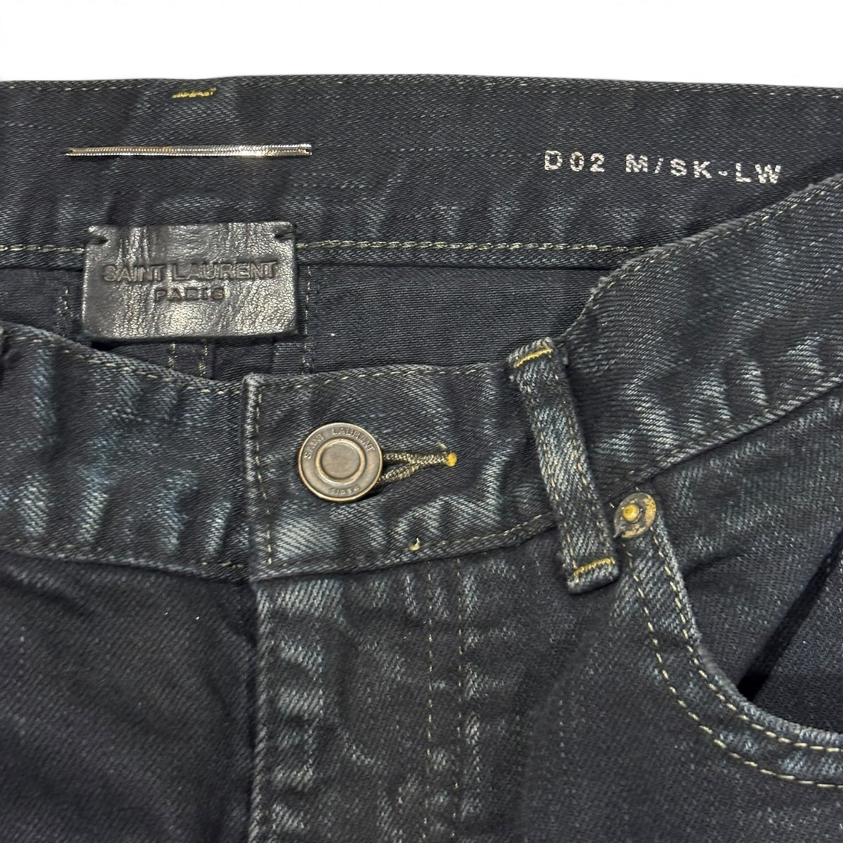 Saint Laurent AW14 Oil Spill Denim