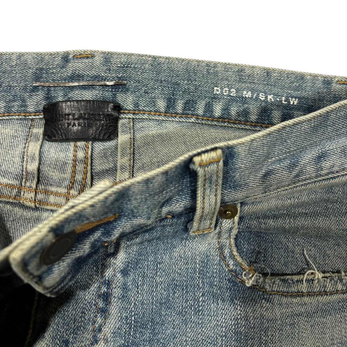 Saint Laurent AW15 Crash Denim