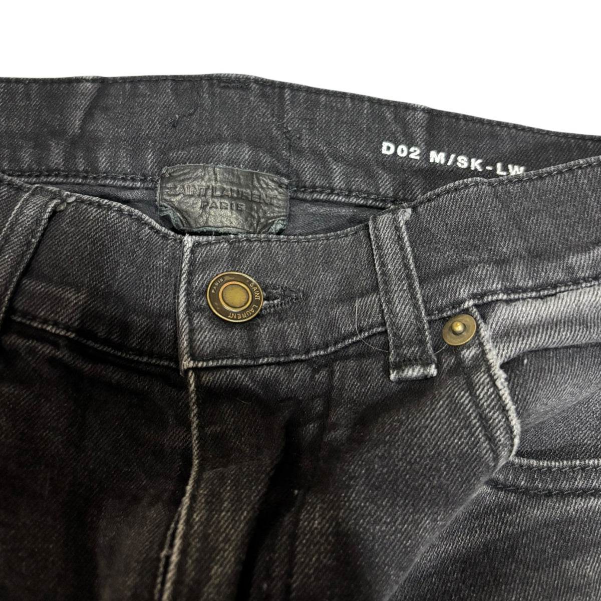 Saint Laurent Black Faded D02 Denim